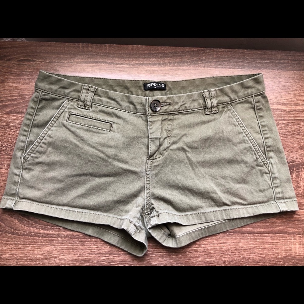 Olive Green Express Shorts